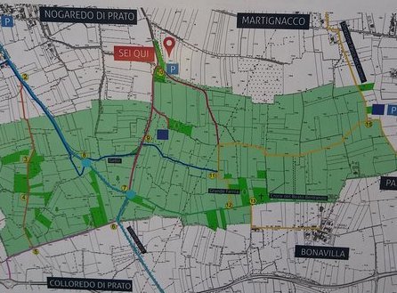 Mappa del parco del Beato Bertrando